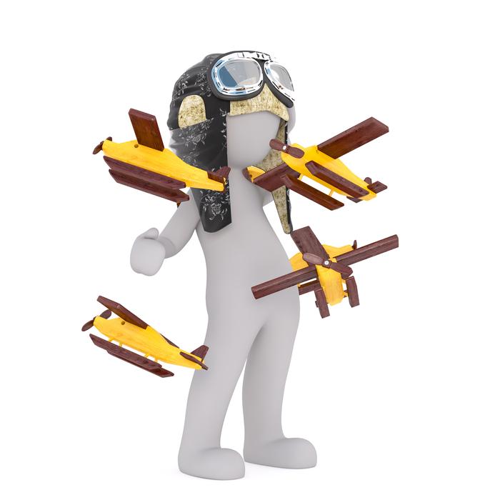 fax white male 3d model isolated