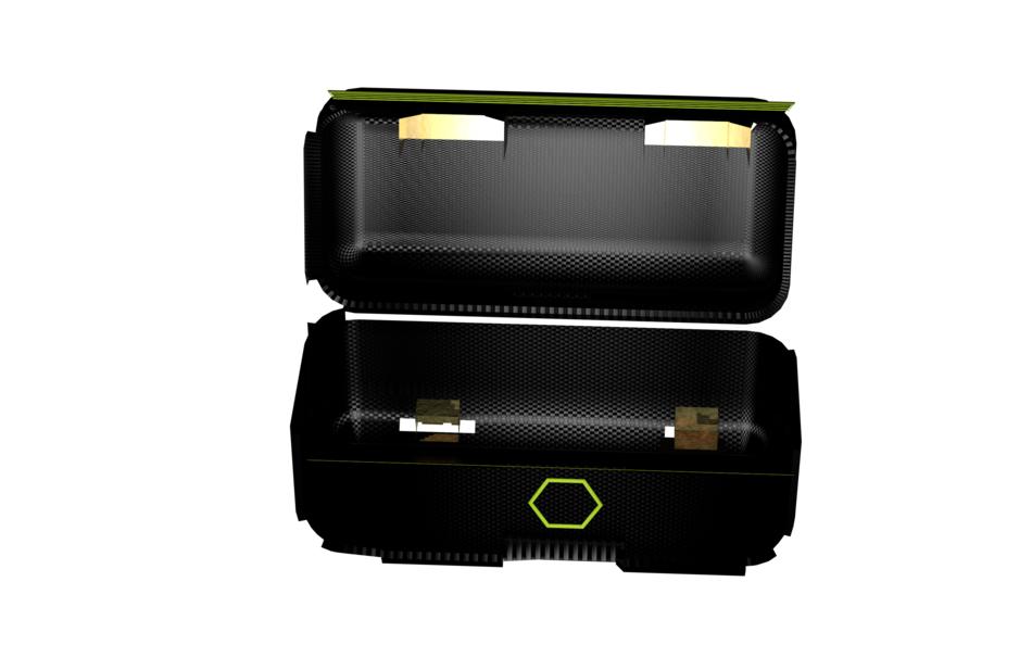 box open isolated treasure chest