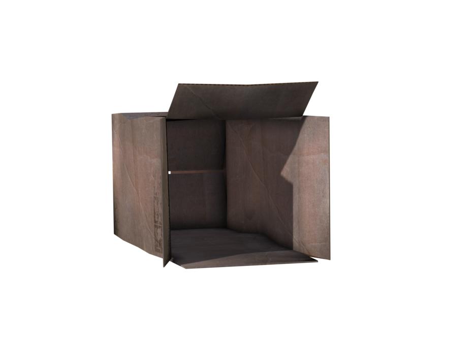 cardboard open view