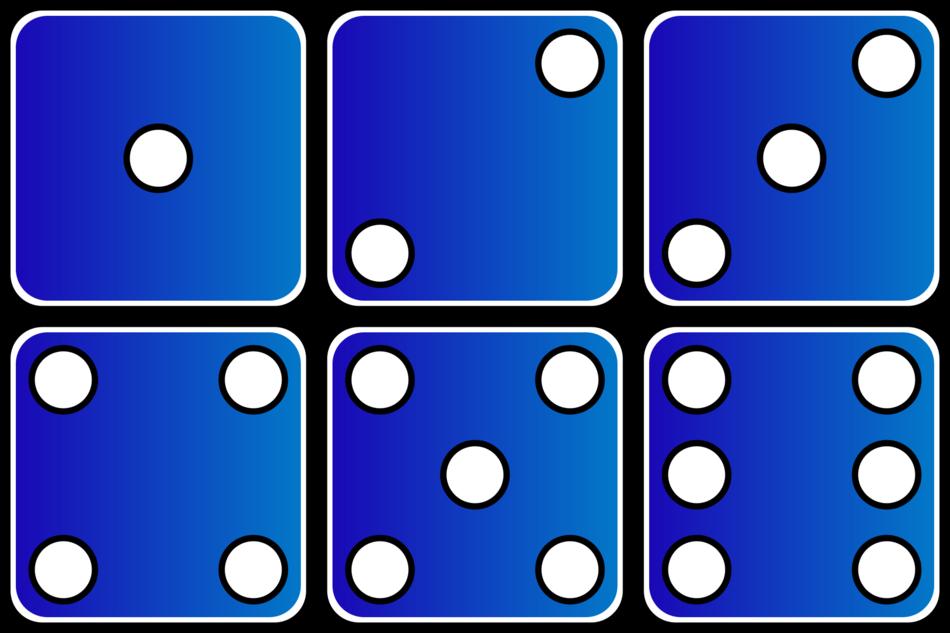 game dice domino game flat design
