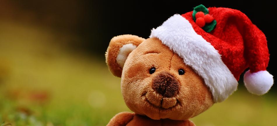Christmas Teddy Soft Toy Santa