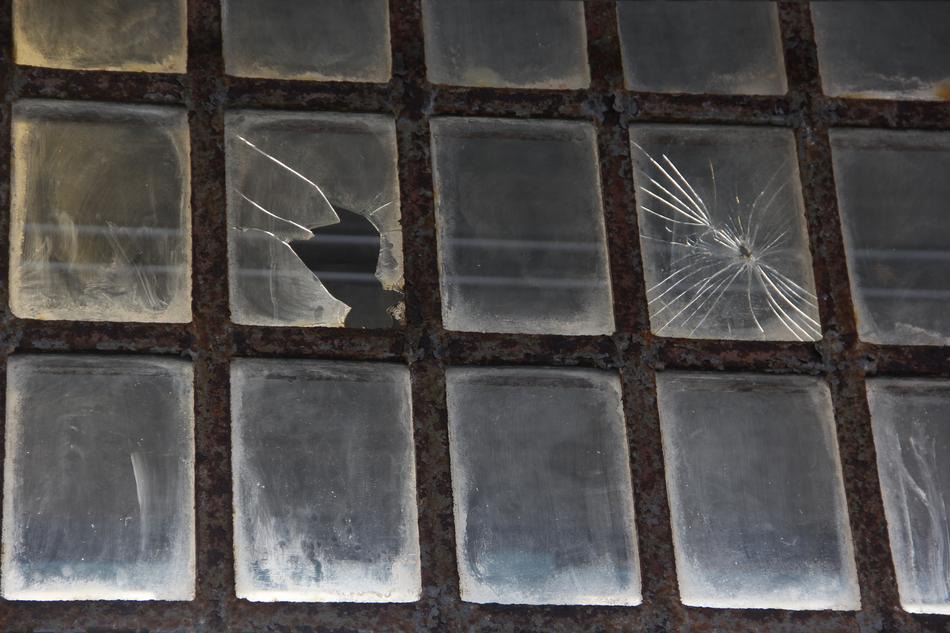 Broken Window Frame