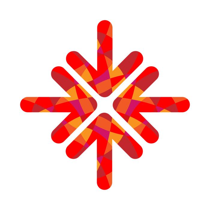 arrow direction snowflake compass