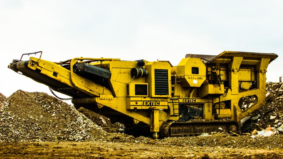 Crusher Heavy Machine Yellow