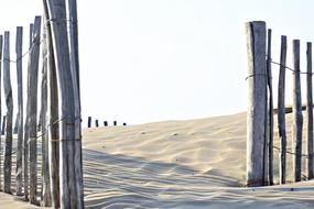 Sand Beach wood frence