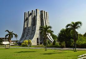 Mausoleum of Kwame Nkrumah - tomb monument in Accra