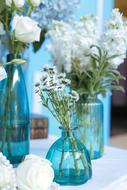 White Blue Flowers