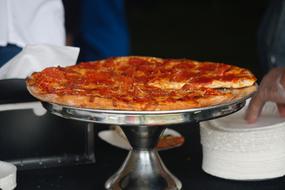 delicious pizza with tomato