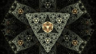 fractal bubbles geometric texture grey