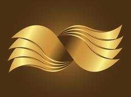 golden swing gold vector logo