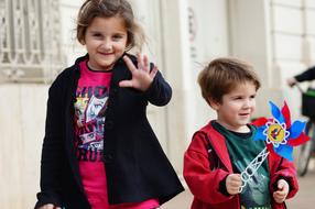 Children Playing Happy
