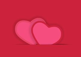 heart valentine pink red drawing