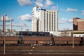 Freight Cars Factory Chimneys