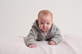 little baby crawling