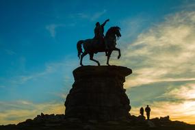 The Statue Of King Silhouette