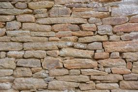 stone wall in rustic architecture