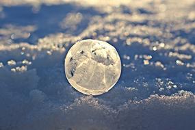 Soap Bubble Crystal Frozen