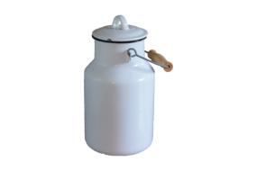 milk can white isolated