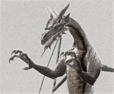 dragon drawing fairy tales