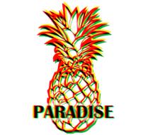 pineapples fruits yellow green 3d