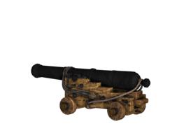 gun wooden frame iron digital art