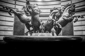 four Horses Sculpture