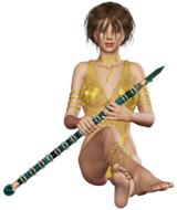 girl beautiful wild warrior