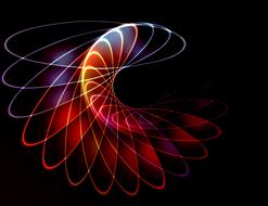 background abstract decorative red wave
