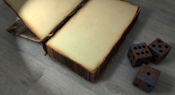 historically old book antique macro