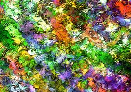 crass bunt color cheerful joy