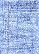 background scrapbooking paper text letters blue