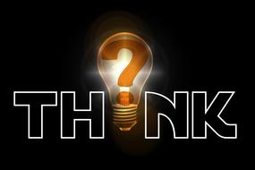 question mark pear think idea