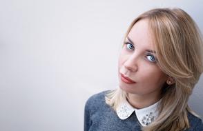 young Blonde Girl Portrait