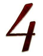number brown four digit background
