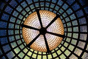 Tiffany Dome Chandelier Glass
