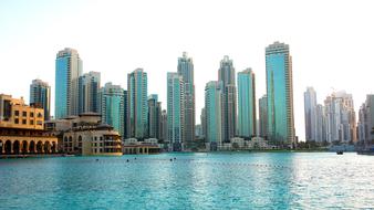 Skyline Dubai water