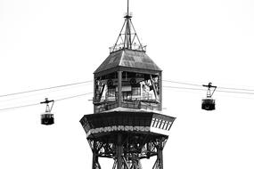 Cable Car Barcelona Spain Historic