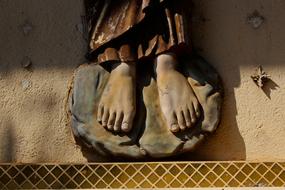 Feet Statue Sculpture stone