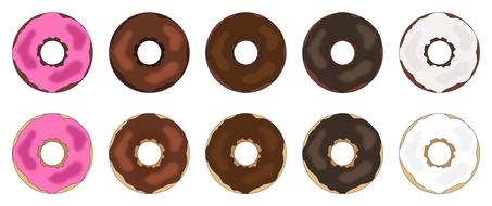 assorted chocolate dessert donut