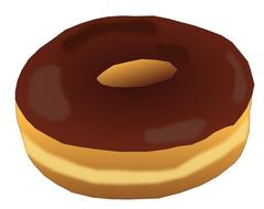 chocolate dessert donut plain