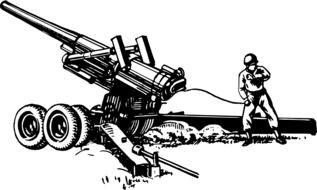army artillery gun howitzer