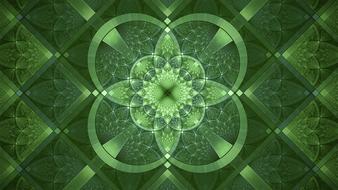 fractal green st patrick s day