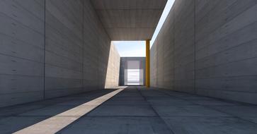 light in Tunnel in Architecture