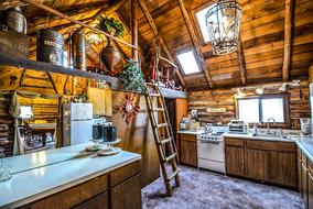 Rustic room in wooden Cabin