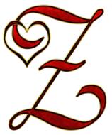 alphabet letter initial heart z