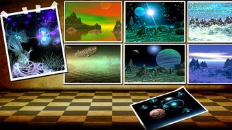 hall exhibition graphics 3d room