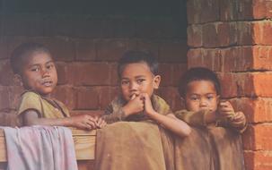 Poverty Children Madagascar Three