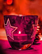 christmas candle candlelight red