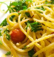 spaghetti and ham