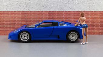 Bugatti Model Car wash